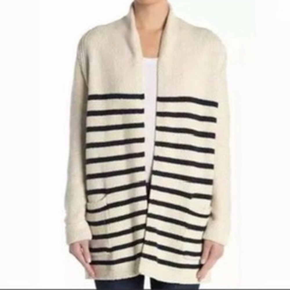 NWOT M Magaschoni Chunky Knit Open Cardigan XS